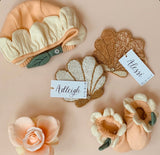 Flower Baby Bonnet and Booties