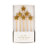 Gold Star Birthday Candles