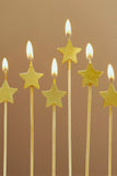 Gold Star Birthday Candles