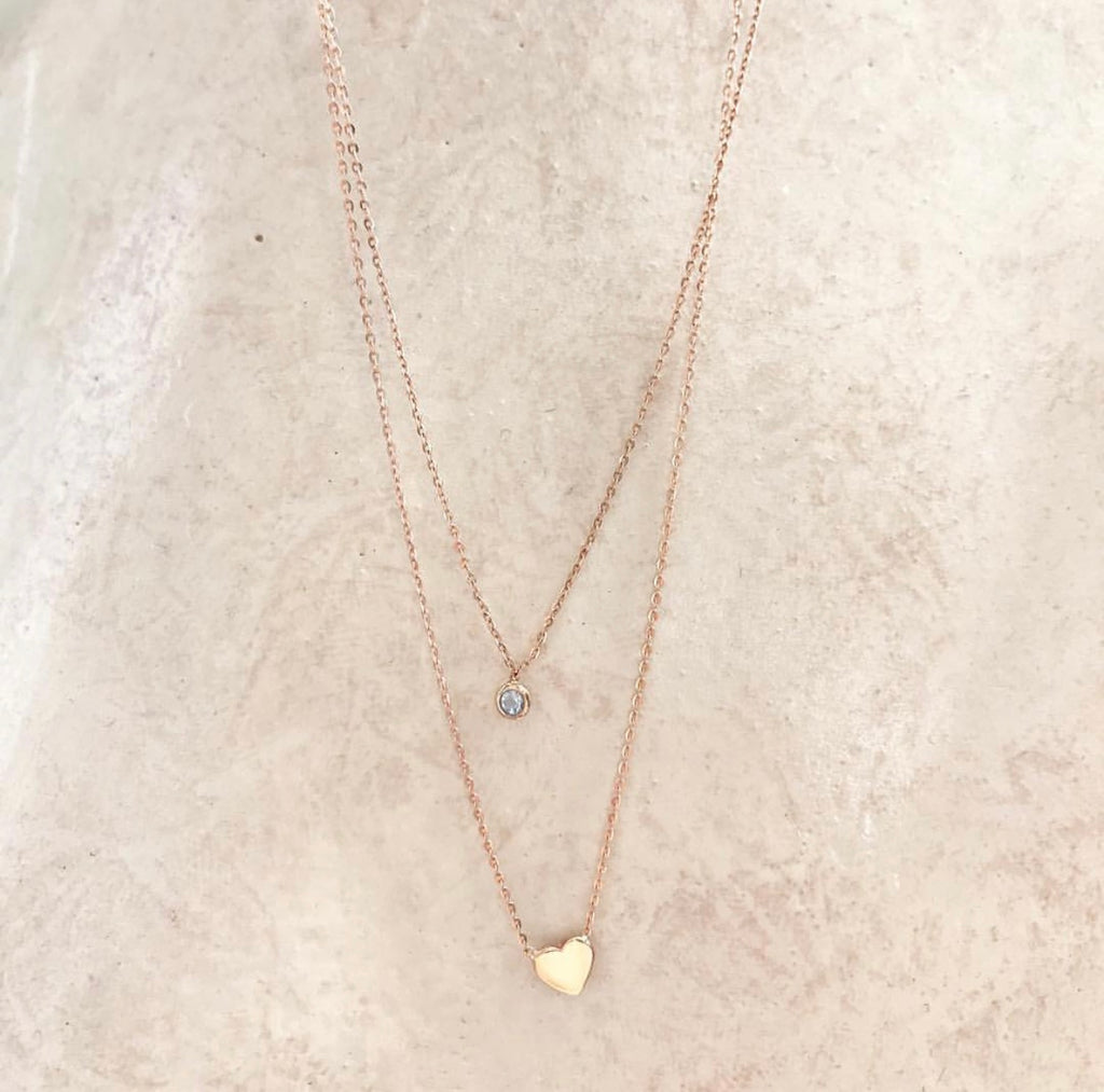 Delicate Solid Gold Necklaces