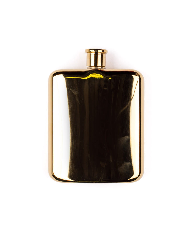 14K GOLD PLATED FLASK