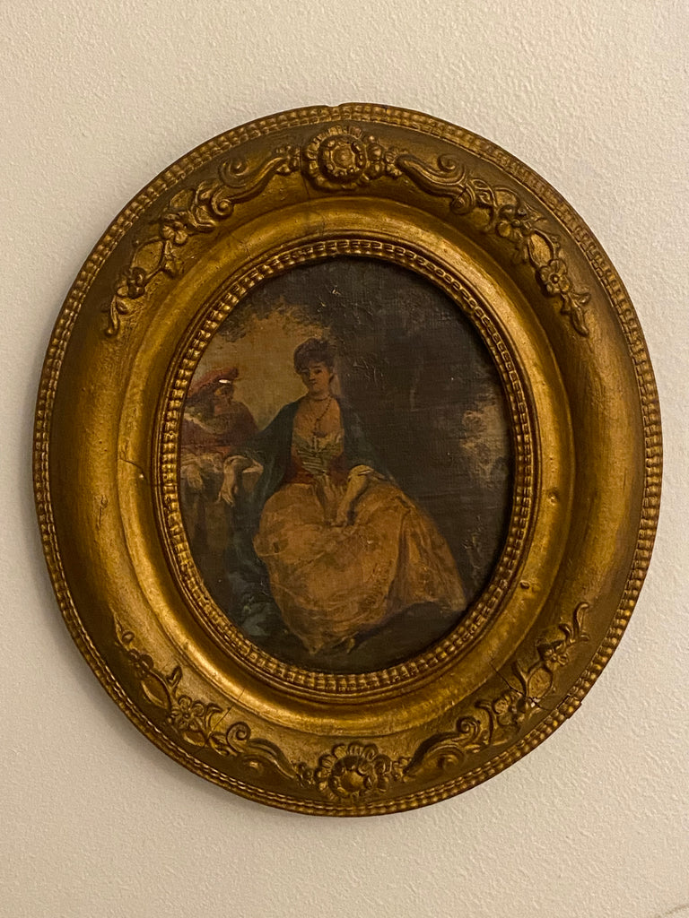 Antique French Gilded Painting