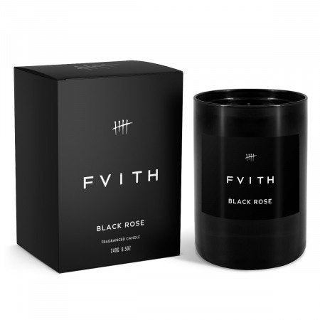 FVITH Black Rose Candle